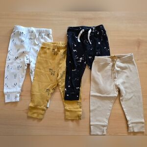 Set of Four Baby Gap Organic Cotton Pants 12-18M